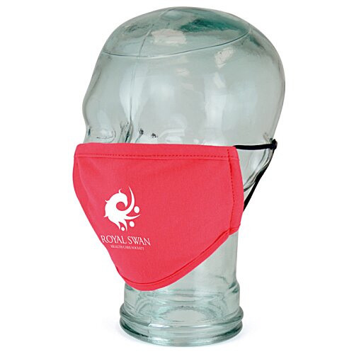 Additional Image 3 - a glass head with a red bandana over it