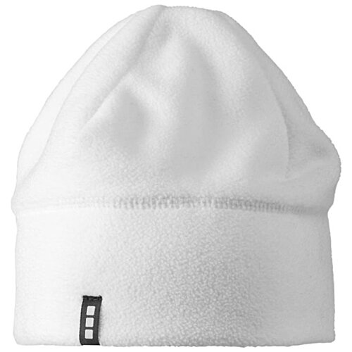 Additional Image 1 - a white beanie with a black logo