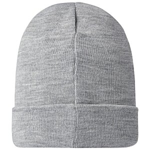 Additional Image 3 - a grey beanie with a white background