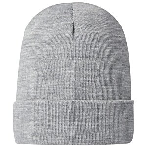 Additional Image 5 - a grey beanie with a white background