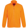 an orange jacket with zipper