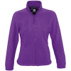 a purple jacket with a black zipper