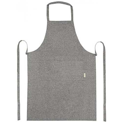 Additional Image 2 - a grey apron with a handle