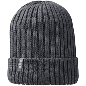 Additional Image 3 - a black knit hat with a white background