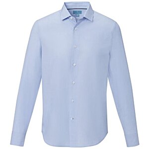 Additional Image 2 - a long sleeved light blue shirt