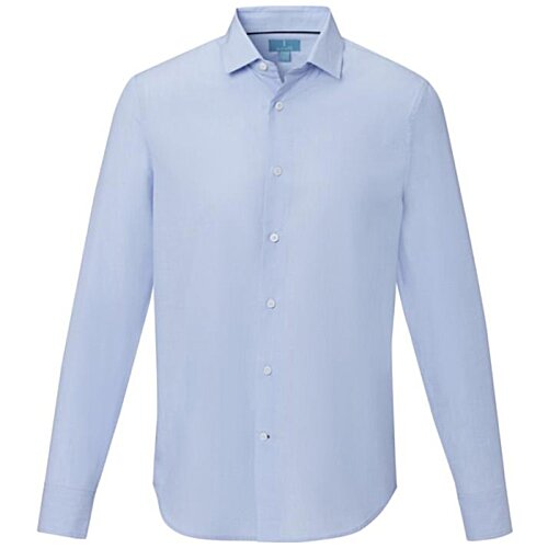 Additional Image 2 - a long sleeved light blue shirt