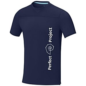 Additional Image 2 - a blue shirt with white text