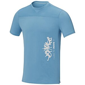 Additional Image 3 - a blue shirt with a white design