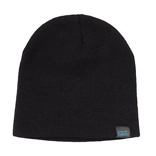 Additional Image 3 - a black beanie on a white background