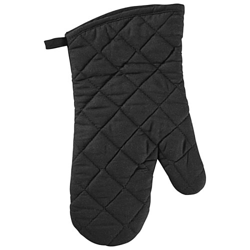 Additional Image 1 - a black oven glove on a white background