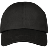 a black hat with a white background