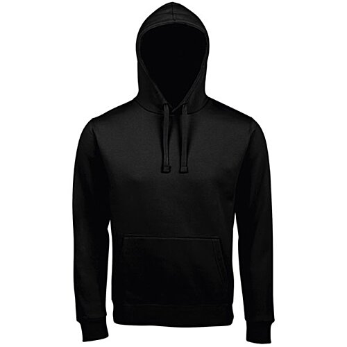 Additional Image 1 - a black sweatshirt with a hood