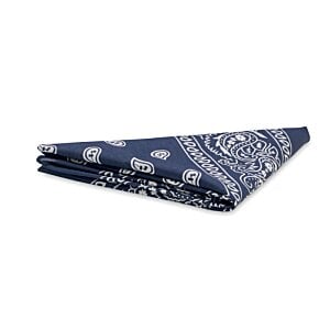 Additional Image 4 - a blue bandana with white dots