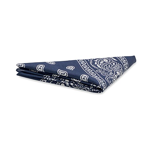 Additional Image 4 - a blue bandana with white dots