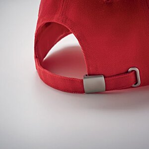 Additional Image 2 - a red hat with a hole in the middle