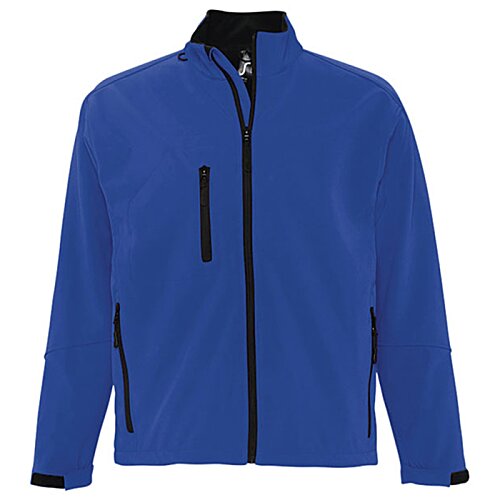 Additional Image 1 - a blue jacket with black zipper