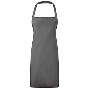 Additional Image 3 - a grey apron with a strap