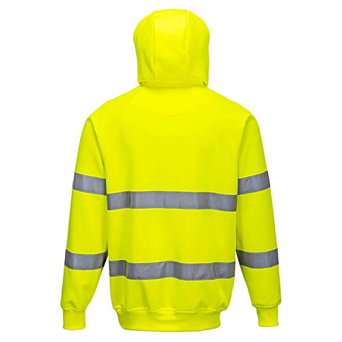 Additional Image 4 - a yellow jacket with grey stripes