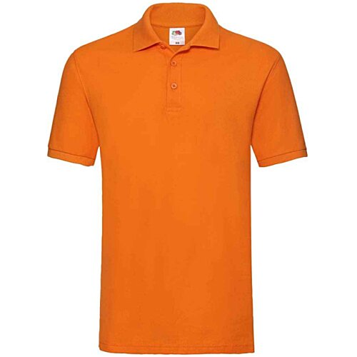 Additional Image 2 - an orange polo shirt on a white background