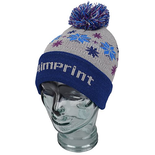 Additional Image 1 - a knit hat on a mannequin head
