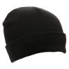 a black beanie on a white background