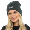 a woman wearing a beanie