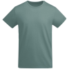 a grey t-shirt with a white background