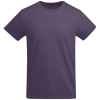 a purple shirt on a white background