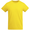 a yellow shirt on a white background