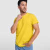 a man in a yellow shirt