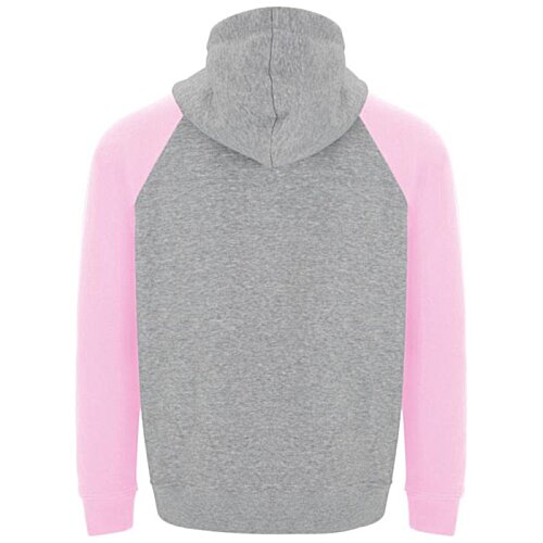 Additional Image 3 - a grey and pink hoodie