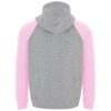 a grey and pink hoodie