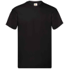 a black t-shirt on a white background