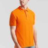 a man wearing an orange shirt