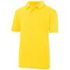 a yellow shirt with collar