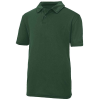 a green polo shirt on a white background