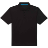 a black shirt with a blue stripe