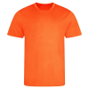 a orange shirt on a white background