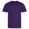 a purple shirt on a white background