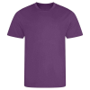 a purple shirt on a white background