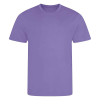 a purple shirt on a white background