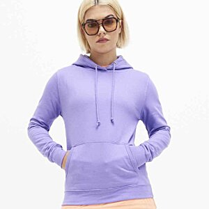 Additional Image 3 - a woman wearing sunglasses and a purple hoodie