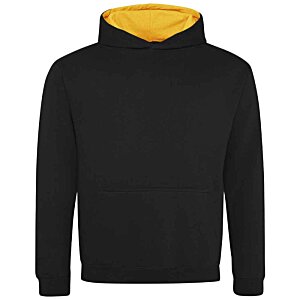 Additional Image 16 - a black sweatshirt with yellow lining