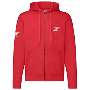 Additional Image 1 - a red jacket with a white logo