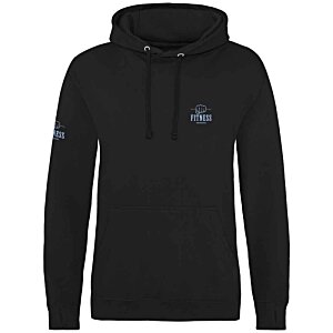 Additional Image 1 - a black sweatshirt with a logo on it