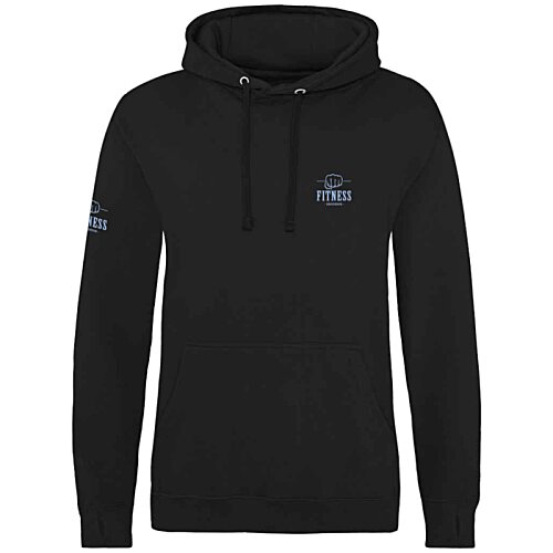 Additional Image 1 - a black sweatshirt with a logo on it