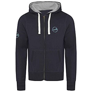 Additional Image 1 - a black jacket with a white zipper