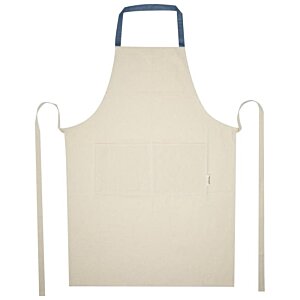 Additional Image 1 - a white apron with blue handles
