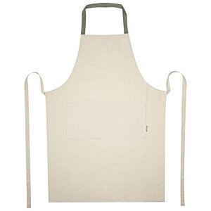 Additional Image 2 - a white apron with green handles