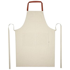 Additional Image 3 - a white apron with red handles